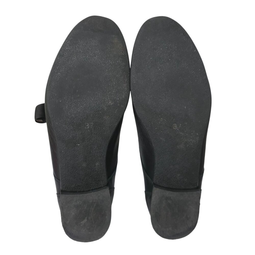 Andre Assous Black Leather Lace-Up Derby Shoes Flats Women's Sz 37/6-6.5 - Picture 6 of 8